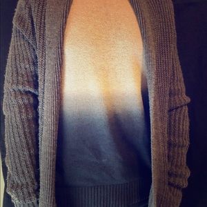 ASOS Charcoal  oversized chunky knit cardigan.